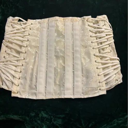 Vintage Lumbosacral Model A360 Corset Women’s Size 38 Steampunk Festival Cosplay White