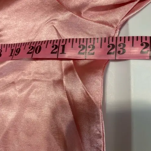 Be Wicked long sleeve silky button down sleep shirt Pink Size XL