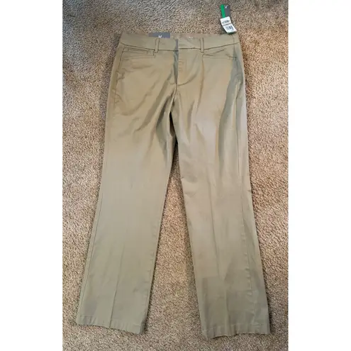 JM Collection Women's Khaki Straight Leg Pants Size 12 New With Tags