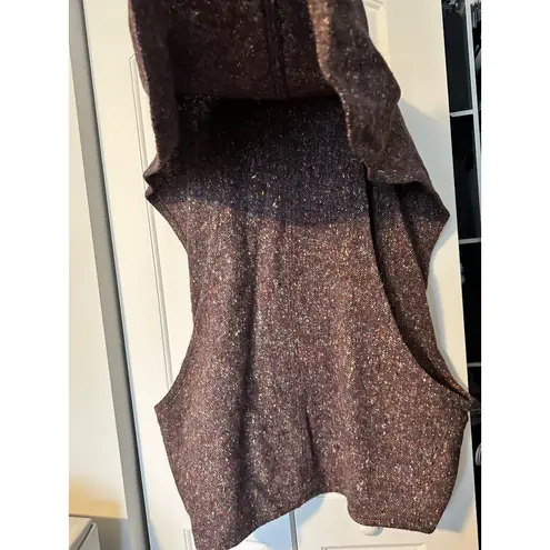 Vintage British purple tweed classic wool cape vest Size undefined