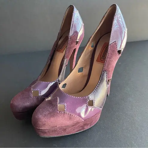 Missoni | Purple Color Block Heels