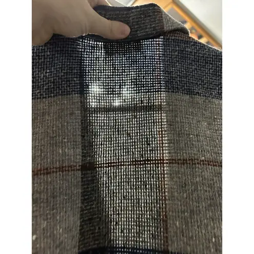 JOHN MEYER VINTAGE PLAID EQUESTRIAN BLAZER Barn coat Size 10 VTG Blue