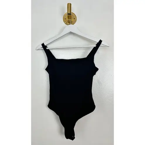 SKIMS  Fits Everybody Square Neck Sleeveless Bodysuit in Onyx Black Size Medium