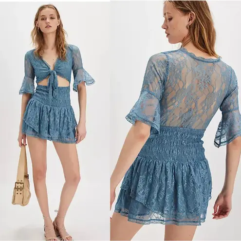 Free People NWOT  Lala Lace Mini Dress