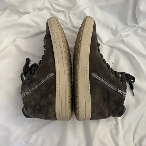 Like New Hartjes XS Bandy Grey Lace Boot with Side Zip Gray Size 9