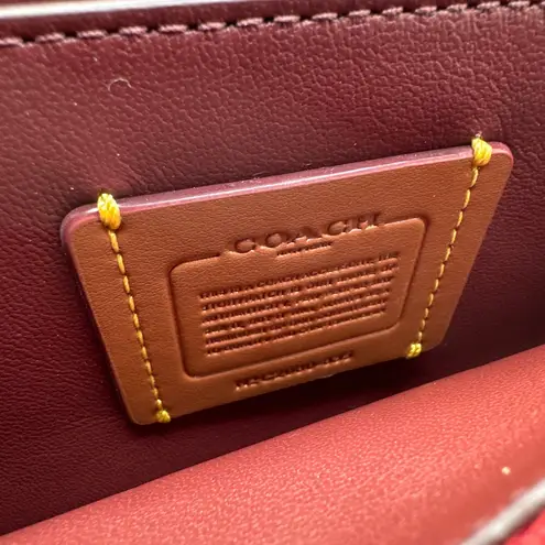 Coach  Foldover Chain Clutch with Floral Applique Crossbody