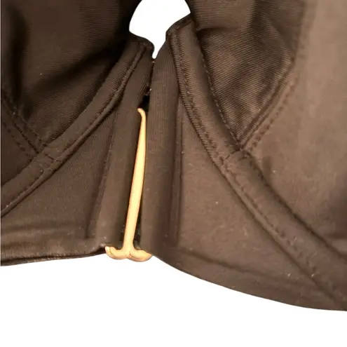 Her Room Ploomage Robin Multi Part Bra Black Sz 42DDD Underwire Cups Front Close