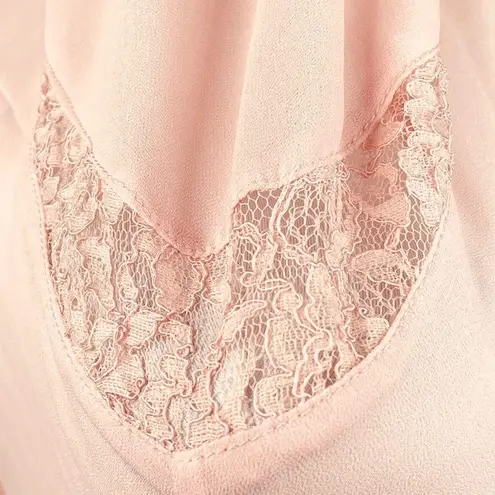 Chloe K Sheer Blouse, Light Peach, Large