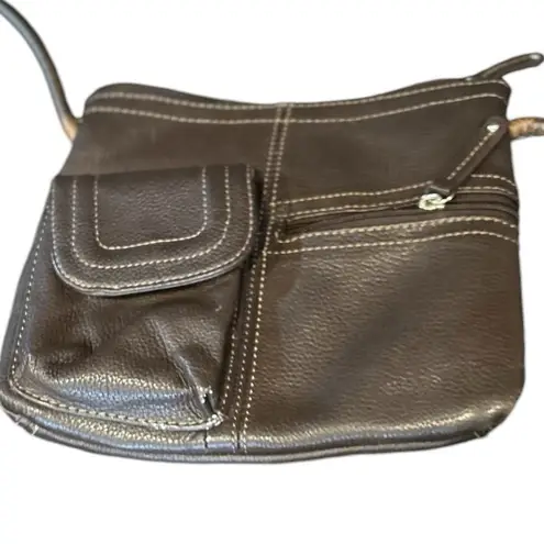 Tignanello Women's Brown Leather Crossbody Bag