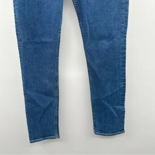 RE/DONE High Rise Medium Wash Skinny Leg Jeans Button Fly Sz 30