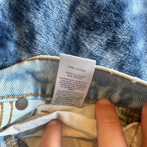 PacSun  two tone icon high rise denim button up shorts  Sz 27 - Image 3