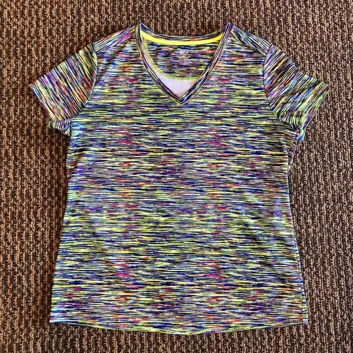 Zone Pro Colorful Top and Bright Yellow Shorts Womens L Used 2 Pieces