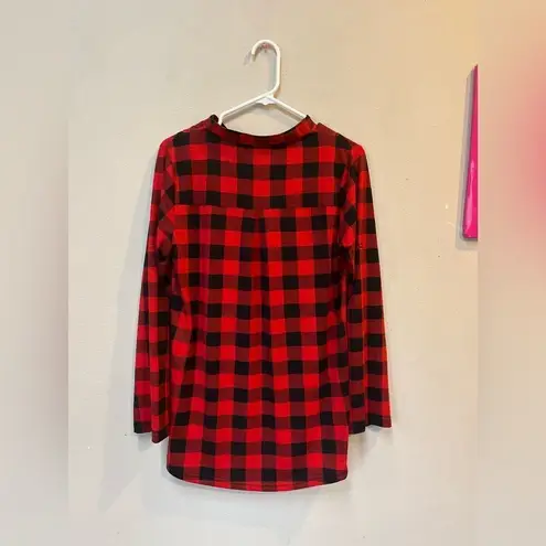 Miusey Red Black Buffalo Plaid V
