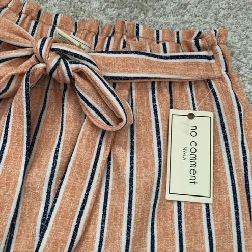 No Comment New  NY.LA strip pleated waist elastic waist pants, size xl