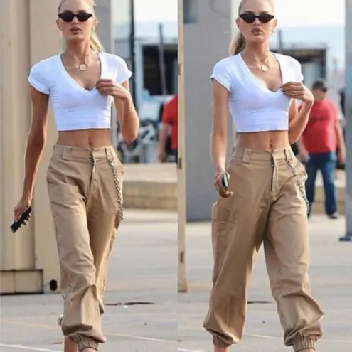 I am gia I.AM.GIA Cobain Cargo Jogger Pant In Tan