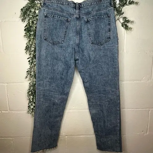 Banana Republic  | women block pattern denim jeans straight legs