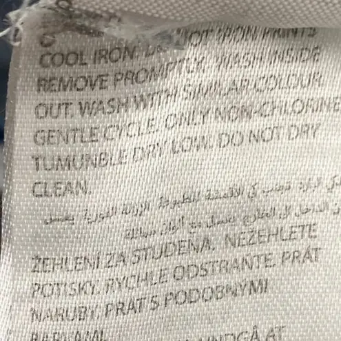 Edikted Y2k Flared Ripped Jeans Light Wash Denim Raw Hem Waist Womens Medium