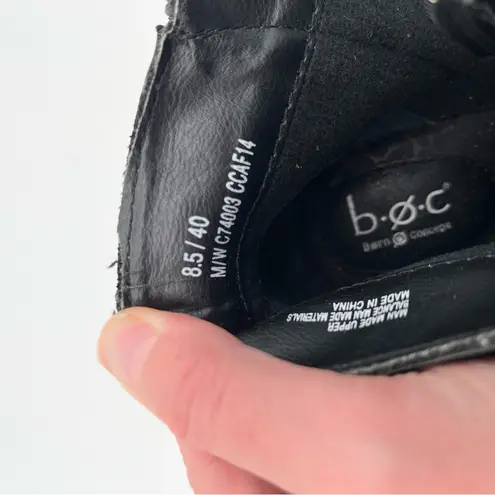 BOC Black Heeled Boots Sleek Minimalist Design Size 8.5