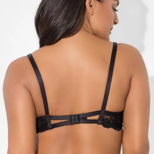 Smart & Sexy Black Lace Bra Padded Underwire Cups Style #85046 34C