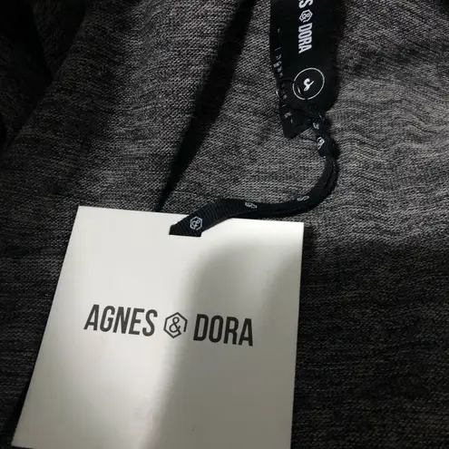 Agnes & Dora  iron grey cascade open cardigan women’s size small 4-6 NWT