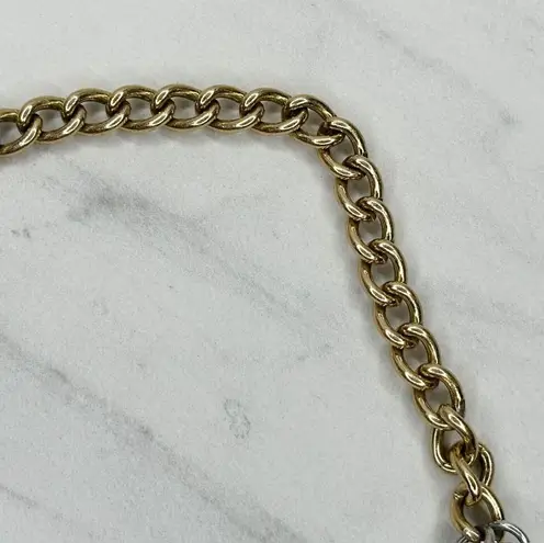 Lightweight Coin Charm Gold Tone Metal Chain Link Belt ✨