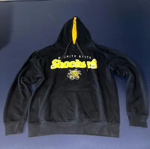 Colosseum Black And Yellow Wichita State Shockers Hoodie 