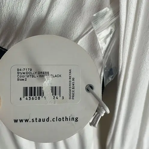 STAUD Dolly Long-sleeve Dress White