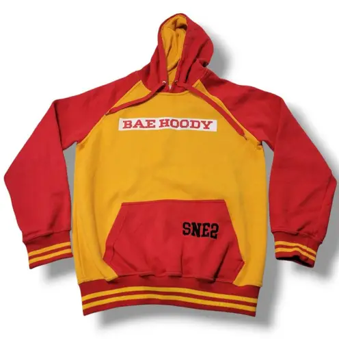 The Collectionz By TC Sweatshirt Size Medium Pullover Hoodie "Bae Hoody" Graphic Print Hoodie Unisex Hoodie