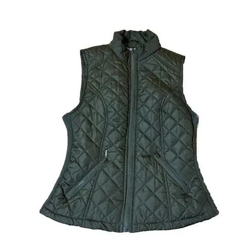 Laura Scott Women's Puffer Vest Jacket with Pockets by Size S Army Green