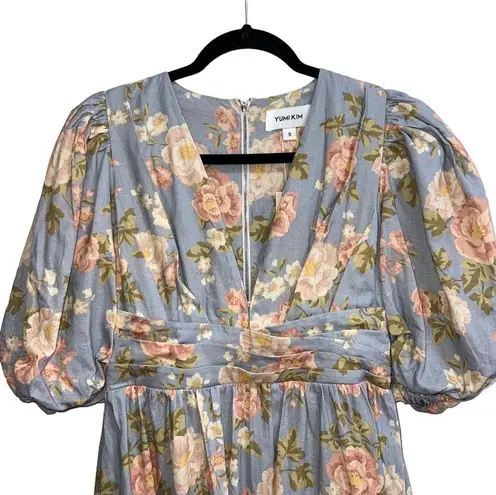 Yumi Kim NEW NWT Gayle Linen Dress In Mellow Brook Crystal Floral Print