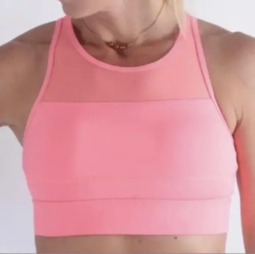 Zyia Active All Star One More Rep Neon Pink Racerback Sports Bra. Size Small.