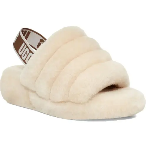 UGG   Australia Fluff Yeah Slide Sandals Size 6 Natural