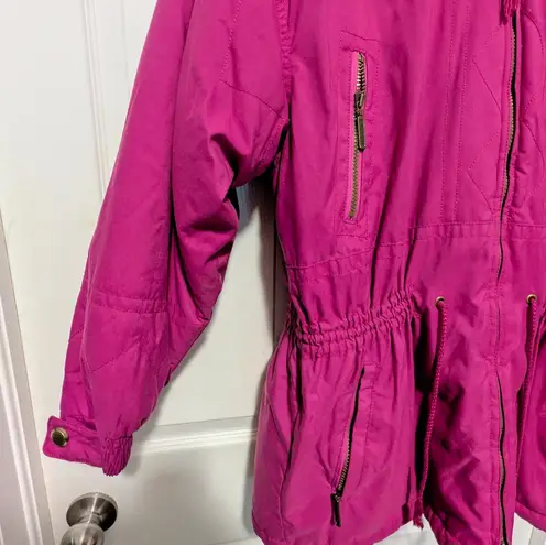 Vintage Powderhorn Magenta Ski Jacket Women’s 12 Retro 80s Puffer Coat Winter Pink