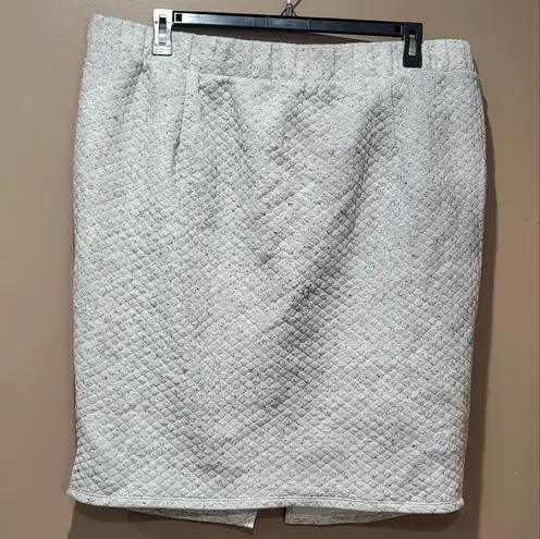 LIVI Heathered Gray Quilted Lounge Skirt Size 22W