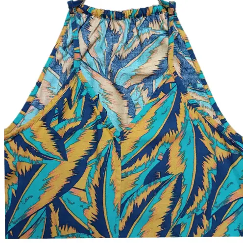 prAna Epicanopy Dress in Tropic Panama Palms Halter Size SMALL NEW
