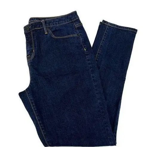 Mossimo Denim Mossimo Curvy Skinny Jeans Size 12 R/R Blue Stretch Denim Mid Rise