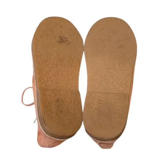 Mini Boden Pink Suede Lace Up Shoes Size 39