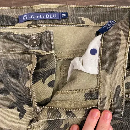Tractr Blu Camouflage Skinny Jeans