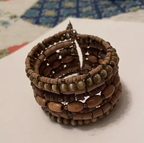 Women’s Cuff Stretchy / Adjustable Bead Costume Bracelet Brown / Neutral