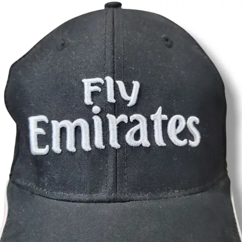Fly Emirates Hat OSFM Fly Emirates Cap Adjustable Strap Back Hat Embroidery Logo Black Size One Size