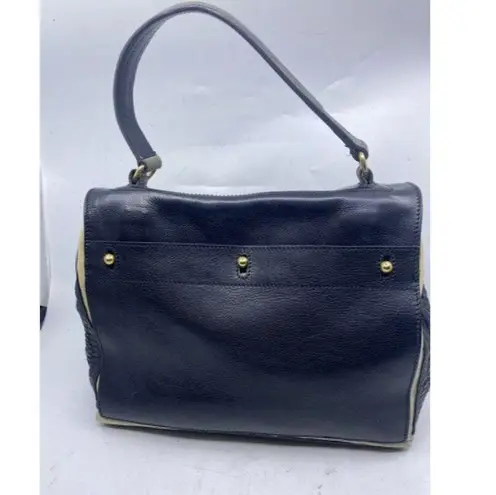 Saint Laurent Muse Two Ysl Embossed Rive Gauge Greenblack Leather Should…