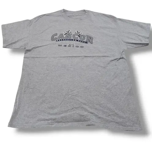 Cancun Mexico Shirt Size XXL 2XL Gray Graphic Print T
