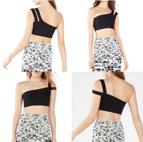 BCBG MaxAzria Jacky One Shoulder Crop Top