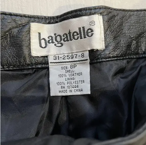 Bagatelle Genuine Leather Pants Black Lined Women’s Size 8P
