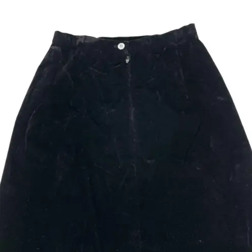 COS Cob Vintage Floor Length Velvet Skirt Black Size 7/8