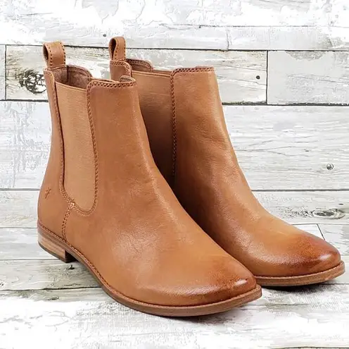 Frye Anna Leather Chelsea Boot Tan Size 6.5 90 55 Off Retail From Morgan