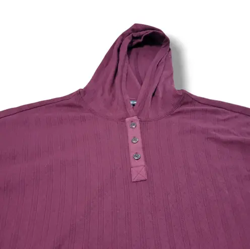 Sweatshirt Size Large Oversized Toad&Co Lightweight Hooded Sweatshirt Women's