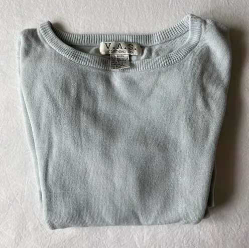 V.A.S. Clothing Co. Pale Blue Crop Sweater