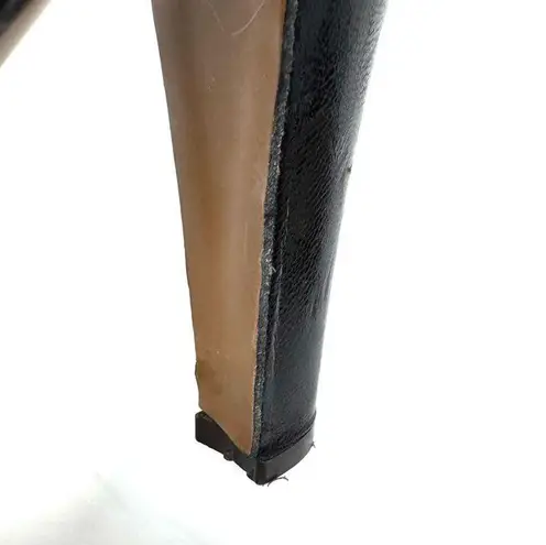 Moschino black leather peep toe heels, made in Italy, size 40