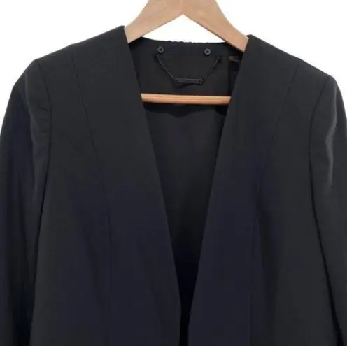 Elie Tahari Black Eyelet Blazer Jacket